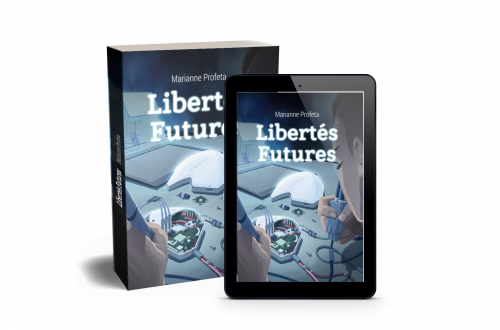 Libertés Futures mockup livre et liseuse